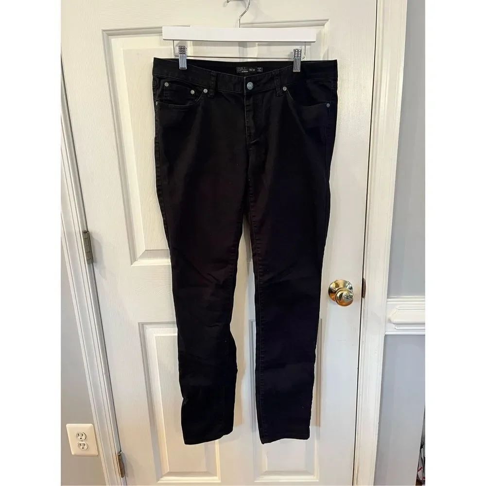 Prana Black Ladies Kara Straight Leg Jeans sz 10 EUC